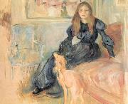 Julie Manet and her Greyhound, Laertes, Berthe Morisot